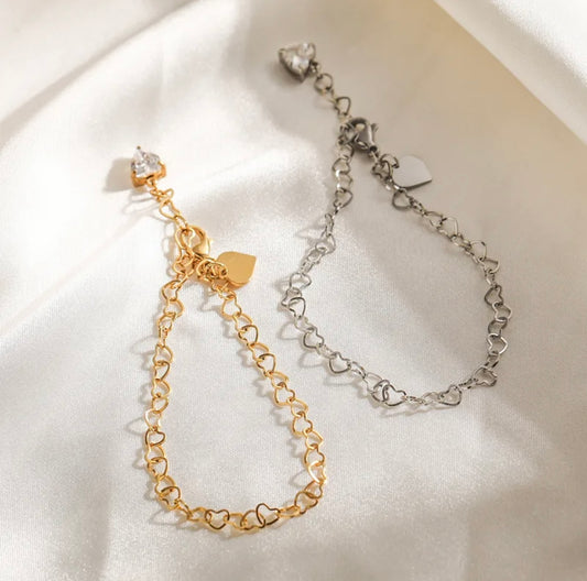 Bracelet Cœur Sauvage - Acier Inoxydable